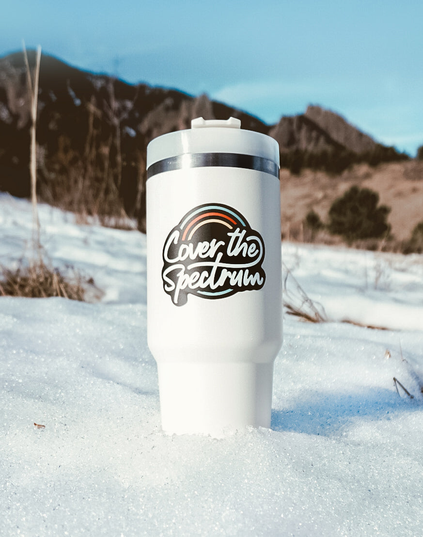 Cover The Spectrum Logo Die-Cut Autism Awareness Sticker Cover