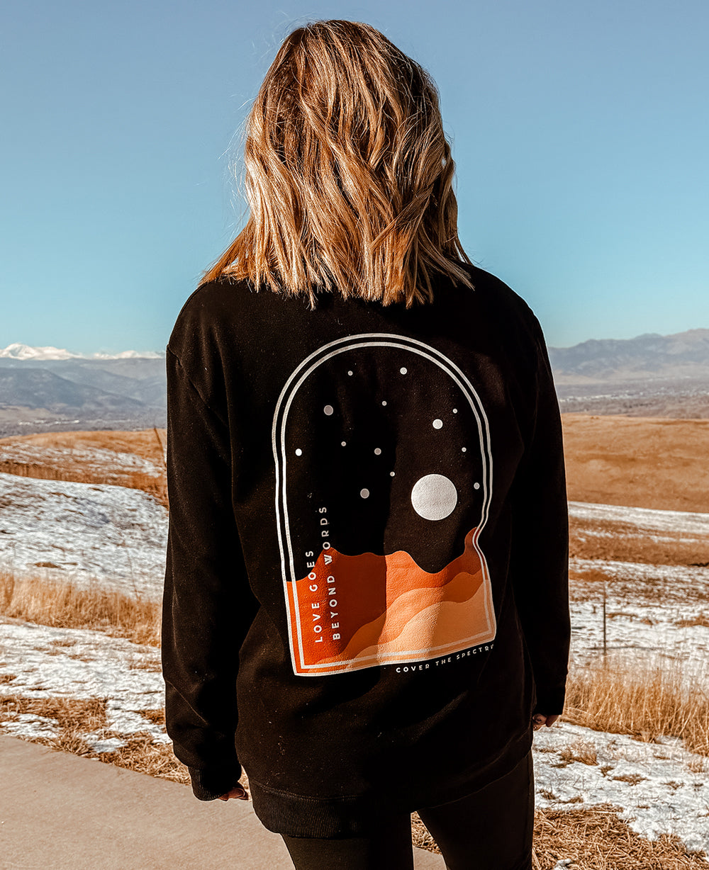 Love Goes Beyond Words - Adult Crewneck